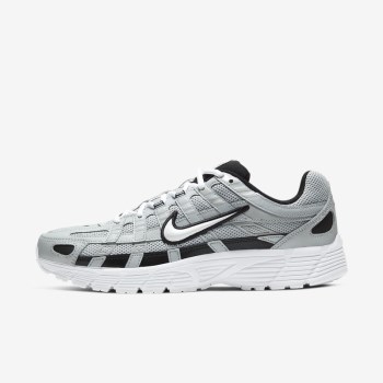 Nike P-6000 - Férfi Utcai Cipő - Platina/Fekete/Fehér